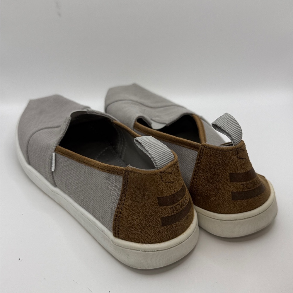 TOMS Gray Slip-On Loafers - Picture 4 of 8